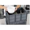 Vogue Plastic Folding Transport Storage Crate 594x396x353mm Vogue Plastic Folding Transport Storage Crate 594x396x353mm