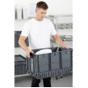 Vogue Plastic Folding Transport Storage Crate 594x396x353mm Vogue Plastic Folding Transport Storage Crate 594x396x353mm
