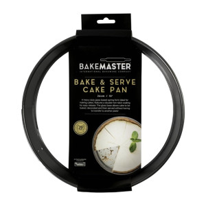Bakemaster Springform Round Cake Pan with Glass Base Non-Stick - 26x7cm