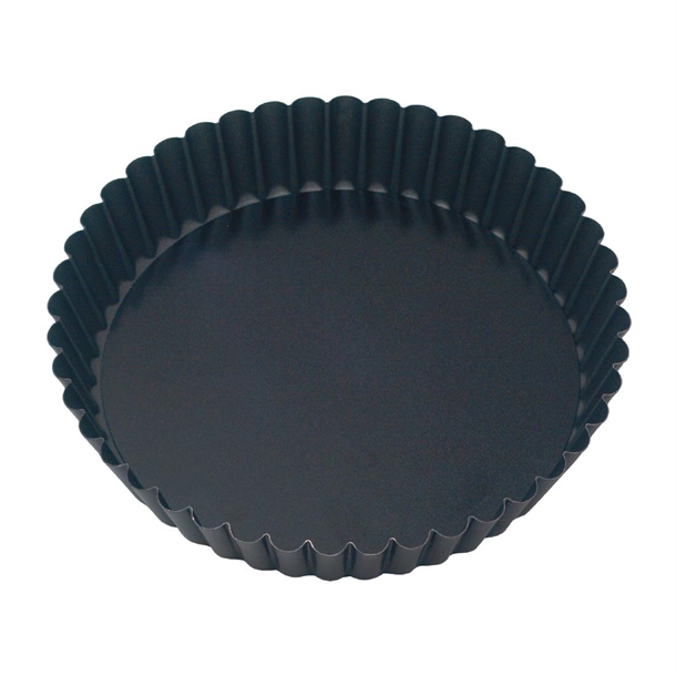 Guery Round Fluted Non Stick Loose Base Cake Pan - 100x30mm