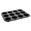 Vogue Carbon Steel Non-Stick Muffin Tray 12 Cup