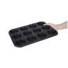 Vogue Carbon Steel Non-Stick Muffin Tray 12 Cup