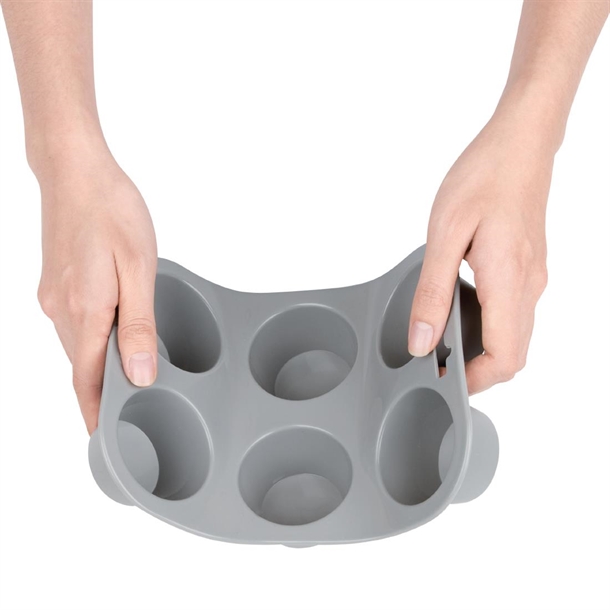 Vogue Flexible Silicone Six Hole Muffin Pan Vogue Flexible Silicone Six Hole Muffin Pan