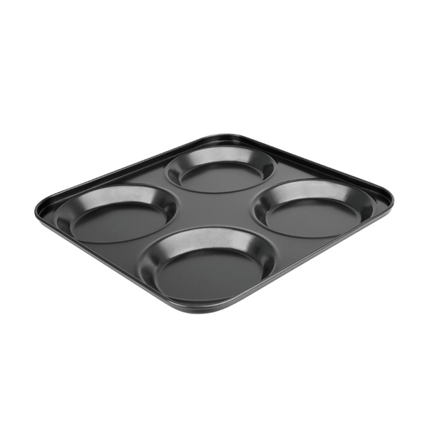 Vogue Carbon Steel Non-Stick Yorkshire Pudding Tray 4 Cup Vogue Carbon Steel Non-Stick Yorkshire Pudding Tray 4 Cup