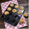 Vogue Carbon Steel Non-Stick Mini Muffin Tray 12 Cup