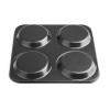 Vogue Carbon Steel Non-Stick Yorkshire Pudding Tray 4 Cup Vogue Carbon Steel Non-Stick Yorkshire Pudding Tray 4 Cup