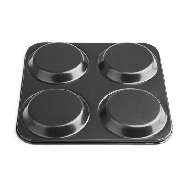 Vogue Carbon Steel Non-Stick Yorkshire Pudding Tray 4 Cup Vogue Carbon Steel Non-Stick Yorkshire Pudding Tray 4 Cup