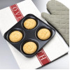 Vogue Carbon Steel Non-Stick Yorkshire Pudding Tray 4 Cup Vogue Carbon Steel Non-Stick Yorkshire Pudding Tray 4 Cup