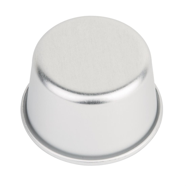 Vogue Aluminium Mini Dariole Moulds 100ml (6 Pack)