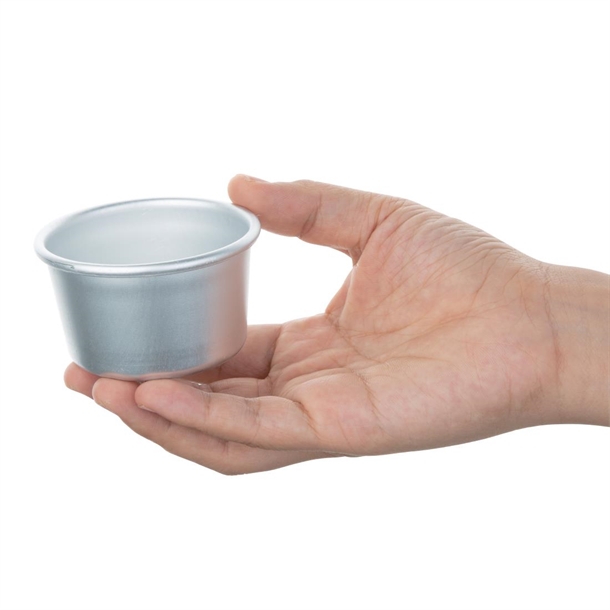 Vogue Aluminium Mini Dariole Moulds 100ml (6 Pack)