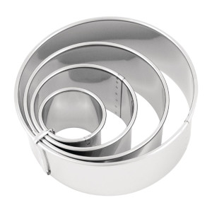 Chef Inox Stainless Steel Plain Cutter Set 4pc