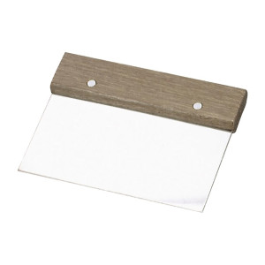Chef Inox Stainless Steel Dough Scraper - 150x75mm