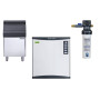 Scotsman 199kg Output Half Dice Ice Maker with 129kg Bin & Water Filter