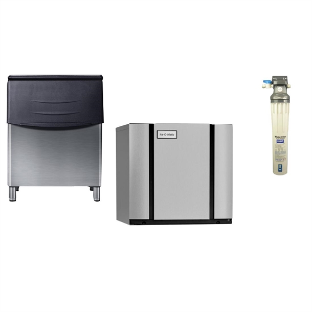 Ice-O-Matic Modular Ice Cube Maker 132kg With 230kg Bin & Filter Ice-O-Matic Modular Ice Cube Maker 132kg With 230kg Bin & Filter
