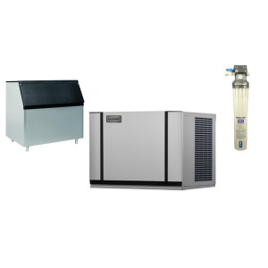 Ice-O-Matic Modular IceCube Maker 265kg e/24hr with 460kg Bin & Filter