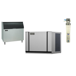 Ice-O-Matic Modular IceCube Maker 265kg e/24hr with 388kg Bin & Filter