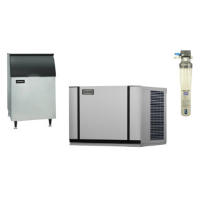Ice-O-Matic Modular IceCube Maker 209kg e/24hr with 232kg Bin & Filter