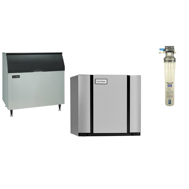 Ice-O-Matic Modular IceCube Maker 418kg e/24hr with 388kg Bin & Filter