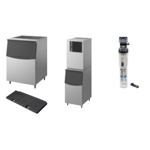 Hoshizaki Cube Ice unit 205kg e24hr with 217kg Bin & Water Filter