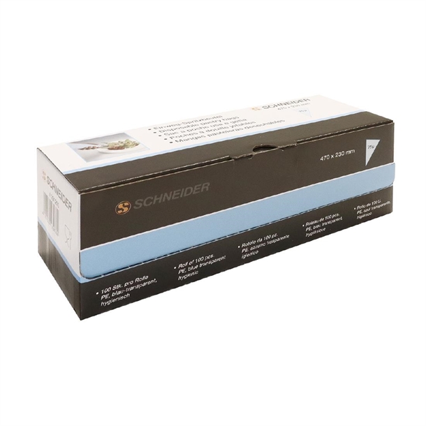 Schneider Blue Disposable Piping Bags 470mm (100 Pack)