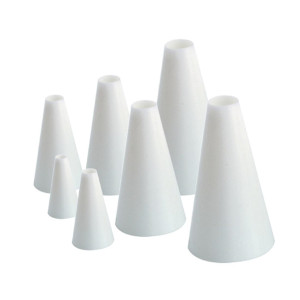 Chef Inox Thermo Tubes Piping Nozzles Decorating Set 7pc (Plain No 3-15)