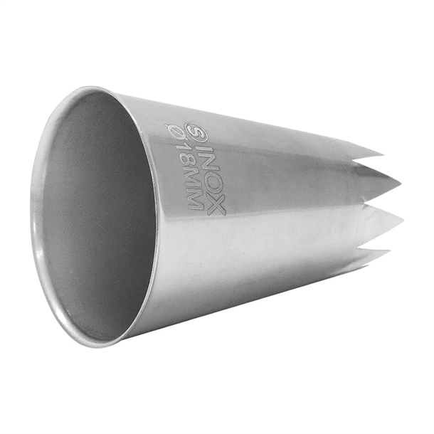 Schneider Stainless Steel Star Nozzle 18mm Schneider Stainless Steel Star Nozzle 18mm