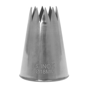 Schneider Stainless Steel Star Nozzle 18mm Schneider Stainless Steel Star Nozzle 18mm