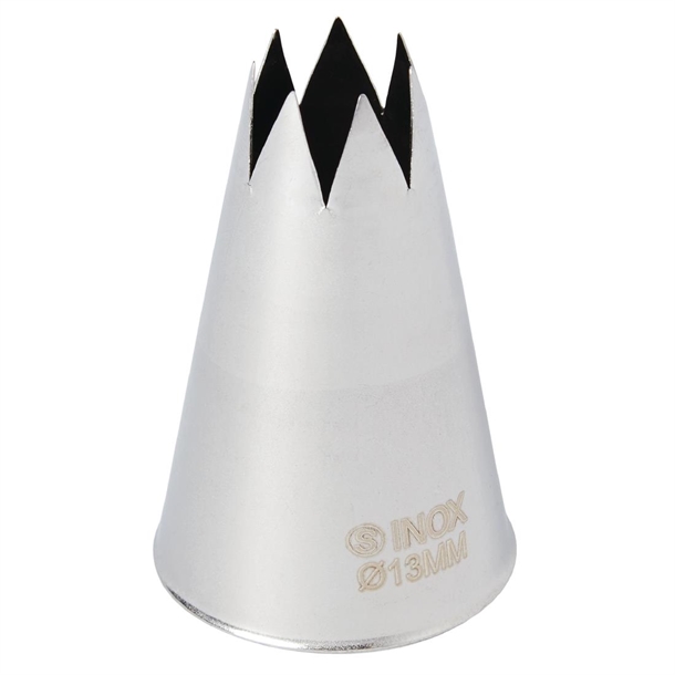 Schneider Stainless Steel Star Nozzle 13mm Schneider Stainless Steel Star Nozzle 13mm
