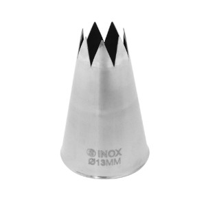 Schneider Stainless Steel Star Nozzle 13mm Schneider Stainless Steel Star Nozzle 13mm