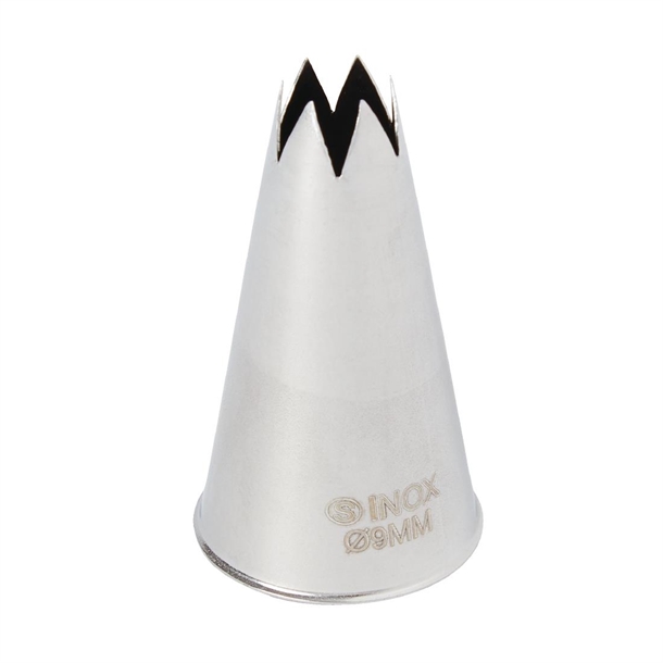 Schneider Stainless Steel Star Nozzle 9mm Schneider Stainless Steel Star Nozzle 9mm