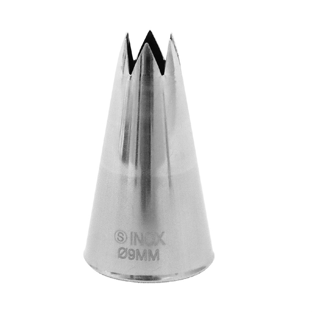 Schneider Stainless Steel Star Nozzle 9mm Schneider Stainless Steel Star Nozzle 9mm