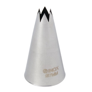 Schneider Stainless Steel Star Nozzle 7mm