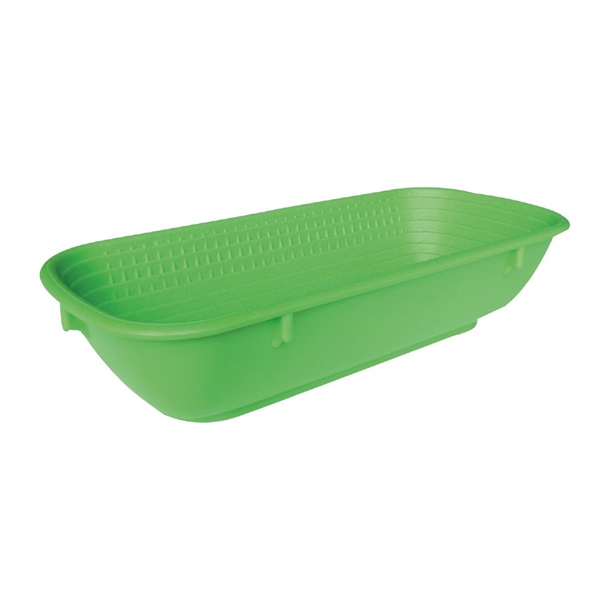 Matfer Bread Proofing Basket Green 0.5kg - 270x120mm