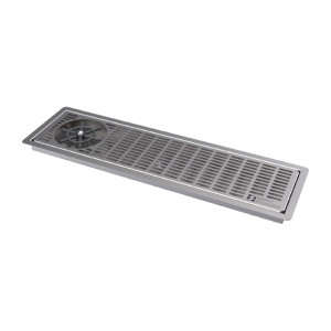 Simply Stainless Drip Tray with Glass Rinser 600mm wide