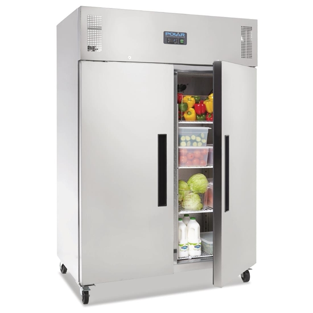 Polar G-Series 2 Door Upright Fridge 1200Ltr Stainless Steel