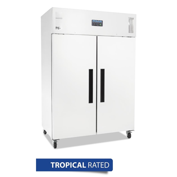 Polar G-Series 2 Door Upright Fridge 1200Ltr White Polar G-Series 2 Door Upright Fridge 1200Ltr White