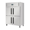 Polar G-Series 2 Stable Door Upright Fridge 1200Ltr Stainless Steel