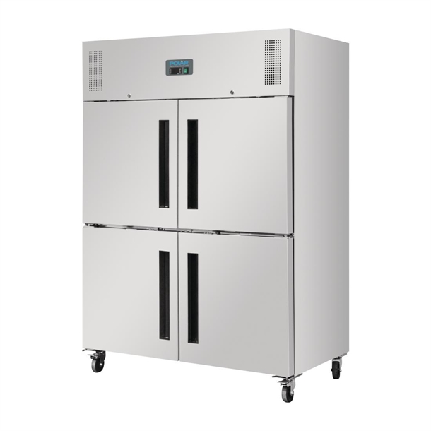 Polar G-Series 2 Stable Door Upright Fridge 1200Ltr Stainless Steel