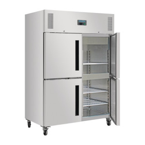 Polar G-Series 2 Stable Door Upright Fridge 1200Ltr Stainless Steel
