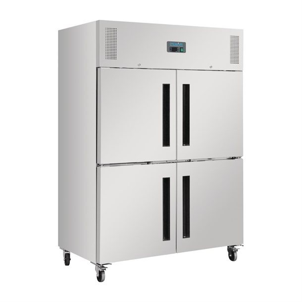Polar G-Series 2 Stable Door Upright Fridge 1200Ltr Stainless Steel