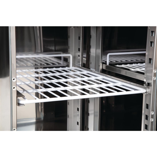 Polar U-Series Slimline Four Door Counter Fridge 449Ltr