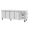 Polar U-Series Slimline Four Door Counter Fridge 449Ltr