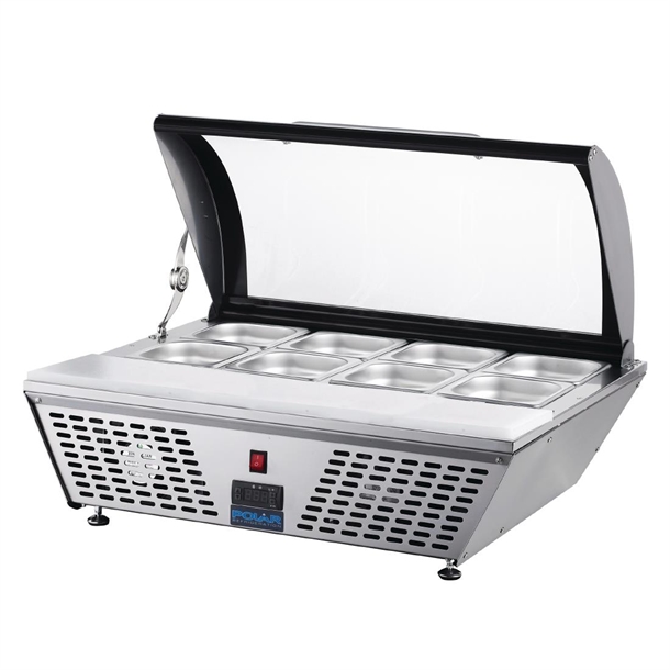 Polar G-Series Energy Efficient Countertop Prep Fridge 4x GN 1/3 Polar G-Series Energy Efficient Countertop Prep Fridge 4x GN 1/3