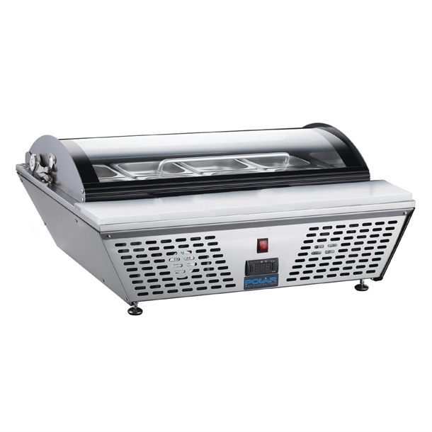Polar G-Series Energy Efficient Countertop Prep Fridge 4x GN 1/3 Polar G-Series Energy Efficient Countertop Prep Fridge 4x GN 1/3