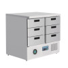 Polar G-Series Refrigerated Counter Fridge with 6 Drawers 240Ltr