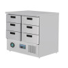 Polar G-Series Refrigerated Counter Fridge with 6 Drawers 240Ltr