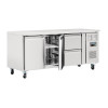 Polar U-Series 2 Door and 2 Drawer Counter Fridge 417Ltr