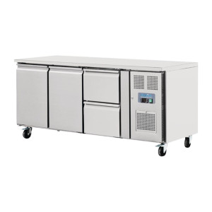 Polar U-Series 2 Door and 2 Drawer Counter Fridge 417Ltr Polar U-Series 2 Door and 2 Drawer Counter Fridge 417Ltr