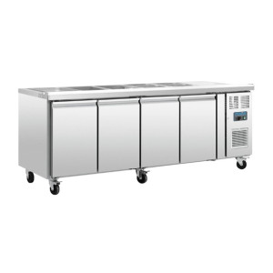 Polar 4 Door Counter Fridge