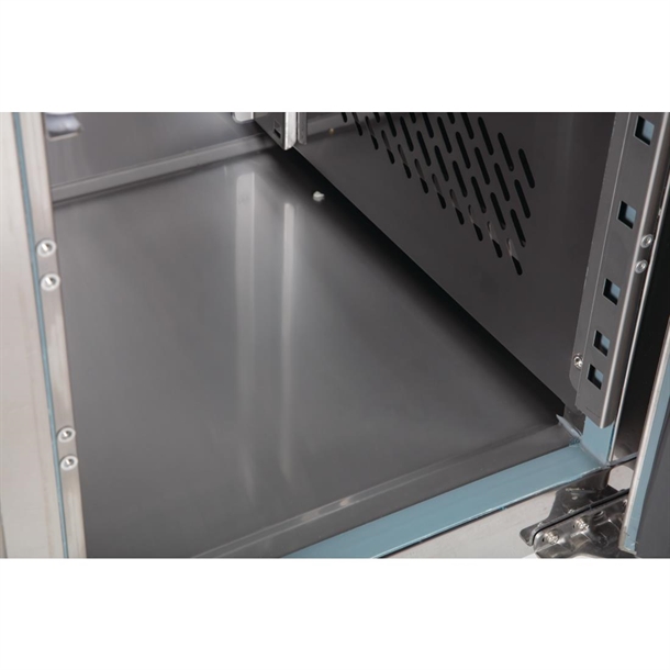Polar U-Series Slimline Triple Door Counter Fridge 339Ltr